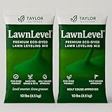 LawnLevel - Green Dyed Lawn Repair, Urine Spot Patch, Divot Repair, Lawn Damage Topping (20lbs)