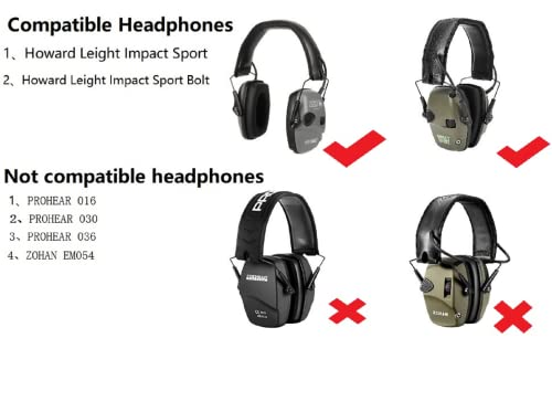 Hearfalcom Tactical Helmet Arc Rail Adapter For Tactical Electronic Shooting Earmuffs, Compatible With Howard Leight Impact Sport Product Model ‎R - 01526 Headphones (De) #TOP6