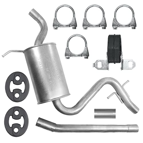 Ferroz Mitteltopf Auspuff Mittelschalldämpfer für 1.6i Octavia 2 II Golf 5 V 6 VI Kombi Jetta 3 III