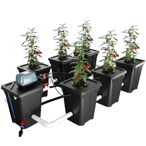 Rdwc Hydroponics Grow System 6 Site Reservoir 7 Gallon Top Drip