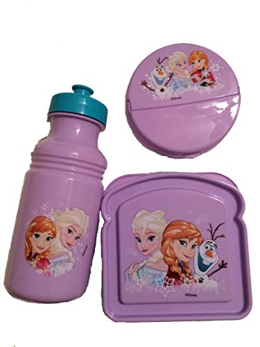 Disney Frozen Elsa, Anna and Olaf 3 Piece Lunch Set (New Style) by Disney