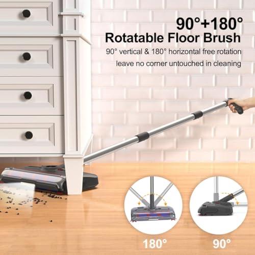 Sweeper électrique sans fil et nettoyeur de plancher à la main multi-surface - 3