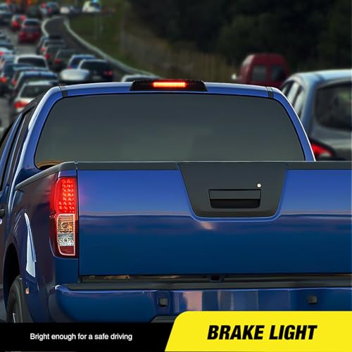 Image of Nilight Third Brake Light Tail High Mount 3rd Stop Cargo Reverse Lights Smoked Lens Compatible with Nissan Titan 2004-2015 Nissan Frontier 2005-2016 Pickup Truck Rear Cab Lamp