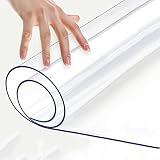 CWYP-043 Couvercle de Table Transparent, Protecteur de Table, Coussin en PVC de 1 mm d'épaisseur, Nappe imperméable pour Table Cuisine résistant à la Chaleur (Color:1.0mm,Size:40x40cm)