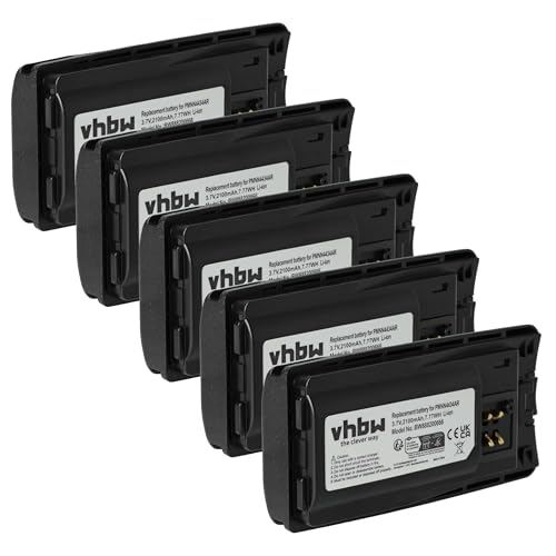 Batterie Motorola XT600 XT460 XT660 vhbw, lot de 5 accumulateurs Li-Ion haute capacité 2100mAh