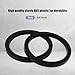RYANSTAR RACING 2PCS 6.5 inch Universal Car Door Speaker Mounting Ring Spacer Adapter ABS Car Speaker Spacers 6.5
