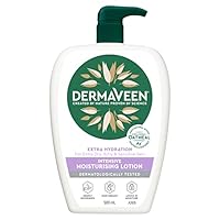 DermaVeen Extra Hydration Intensive Moisturising Lotion for Extra Dry, Itchy & Sensitive Skin 500mL With Colloidal Oatmeal | Dermatologically Tested, Deeply Nourishes, Non-Greasy, Locks In Moisture
