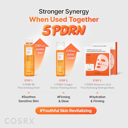 COSRX 5 PDRN B5 Soothing Toner, Instant Calming & Hydrating, 9.46 fl oz | Rejuvenating, Plumping Care with Centella, Lactobacillus Ferment, Hydration Boost for Dry, Stressed Skin, Korean Skin Care - image 8