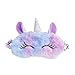 TENDYCOCO - Máscara de Unicornio para Dormir, Peluche, Venda, Dibujos Animados, Animales, para Dormir, Venda en el Ojo, Suave para Las niñas
