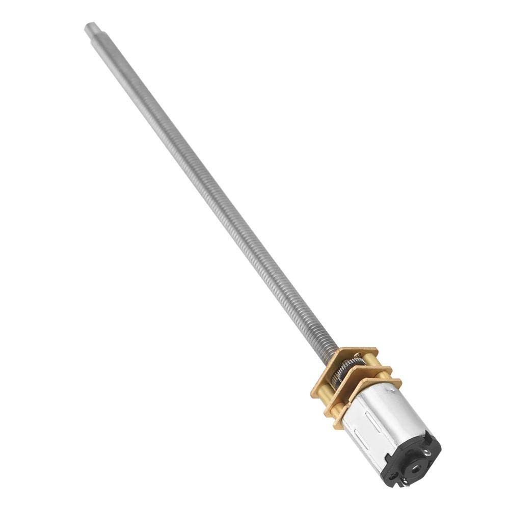 HighTorque DC Gear Motor 6V 12V N20 with M4 x 100mm Long Drive Shaft for Toys Smart Home and Robotics (6V 500rpm)