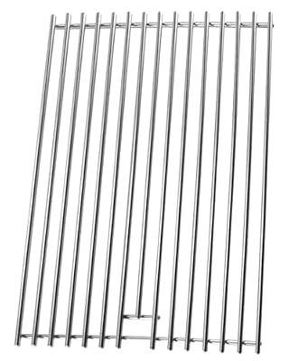 GUXPCH Grill Grates Replacement Fit for Blackstone 28" Griddle, Stainless Steel Sear Grate Cooking Grid for 2 Burner Flat Top Grill Models 1517 1883 1853 2137 2351 1605 1856 1924 2311 2146, 17" x 12"