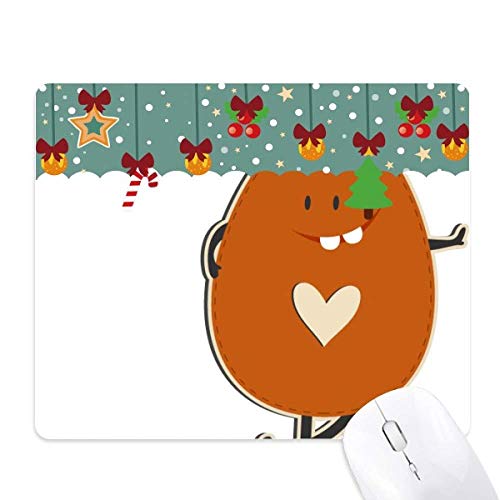 Tapis de souris Pâques caoutchouc marron bureau tapis de table fête