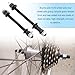 LT Easiyl 4pcs Bike Solid Axles Bicycle Front Rear Wheel Axle Bike Wheel Hub Axle Bike Repair Tool Accessories for Road Bikes Mountain Bikes