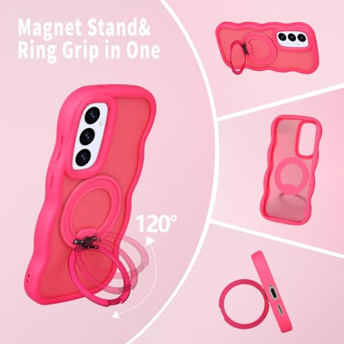 Coque Samsung S25 FE ondulée rose évite les chutes - 6