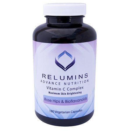 1 Bottle of Relumins Advance Vitamin C - MAX Skin Whitening Complex with Rose Hips & Bioflavinoids + 1 Youlooklight Screen/Phone Cleaning Cloth