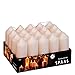 Spaas Paquet de 20 Bougies Piliers Cylindre 40/110 mm, ± 13 heures, non-parfumée - ivoire