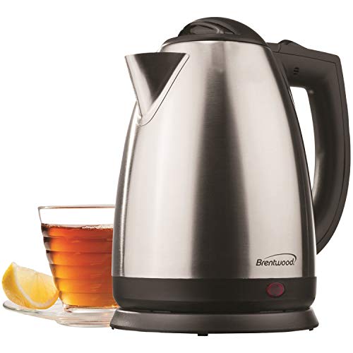 Tetera eléctrica inalámbrica 2L de acero inoxidable Brentwood miniatura 2