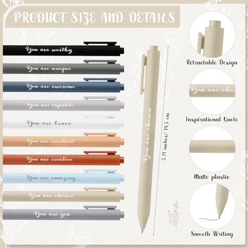 Affrolling 100 Pcs Inspirational Notebooks Bulk Motivational Mini Notepads with Pen Aesthetic End of Year Gift for Students Teacher Nurse Employee Coworker Office Staff Classroom (Neutral Colors) by Affrolling - Image 3