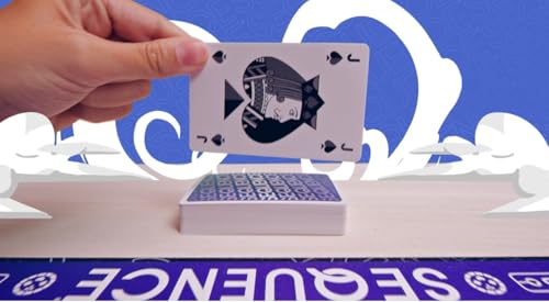 Sequence - Jeux de Société Famille et Enfants dès 7 Ans - Alignez 5 Pions pour Faire une Séquence - Jeu de Stratégie Divertissant avec Rebondissements - Jeu De Cartes - De 2 à 12 joueurs