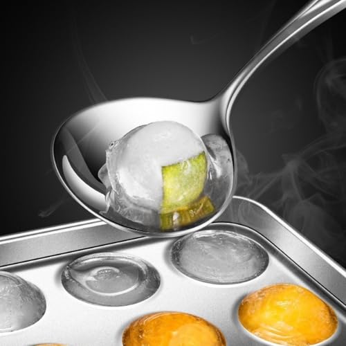 Bandeja para hielo esférico de acero inoxidable con tapa miniatura 3