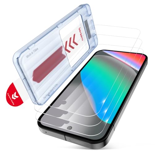 BERSEM 3 Stück Schutzfolie für Google Pixel 10/10 Pro/9/9 Pro Panzer Schutz Glas mit Kundenspezifischen Installation Tray Fingerabdruck-Entsperrung Bruchsicherer Militärstandard HD Klar Kratzfest