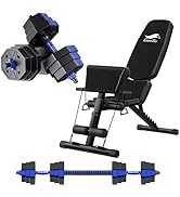 Amazon | Taimonik トレーニングベンチ＋可変式 セット商品 ダンベル