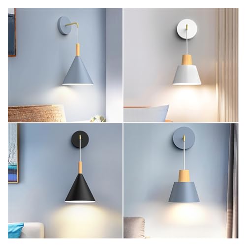 Applique murale en bois et métal noir au design scandinave - 4