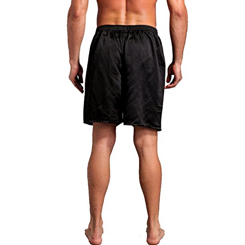 Men's Silky Satin Boxers Shorts Silk Pajama Bottom Shorts Satin Sleep Lounge Underwear Silk Boxers4