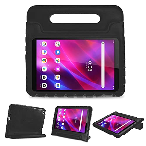 ProHülle Kinder Hülle mit Kickstand für 8 Zoll Lenovo Tab M8 (3./2. Gen) HD 2022/2019/ Tab M8 FHD/Lenovo Smart Tab M8 FHD Ultra Leicht Stoßfest Robust Kind Schutzhülle Griff Ständer –Schwarz