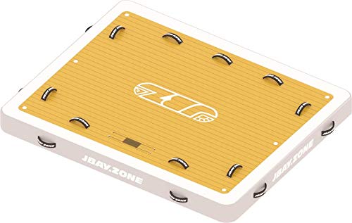 JBAY.ZONE Plataforma Flotante Hinchable JDOCK 7'8'' Relax Island Cm 250x200x20 Isla Flotante en PVC Drop-Stitch