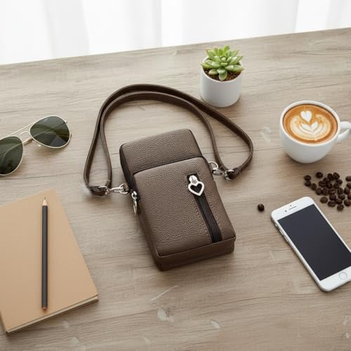 Image of JANKS Small Crossbody Bag for Women - Mini Phone Purses with Crossbody Strap and Wallet - Nylon Arm Bag