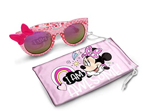 Minnie Mouse Sunglasses for Toddler Girls w/t Soft Case - Disney World Accessories for Trip - Disney Gifts for Kids2