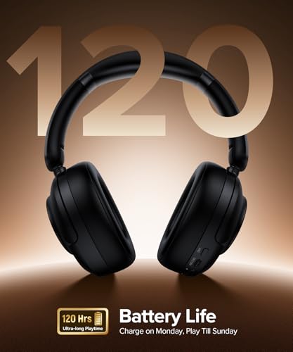 Image of Wireless Over-Ear Headphones with Deep Bass and Long Battery Life