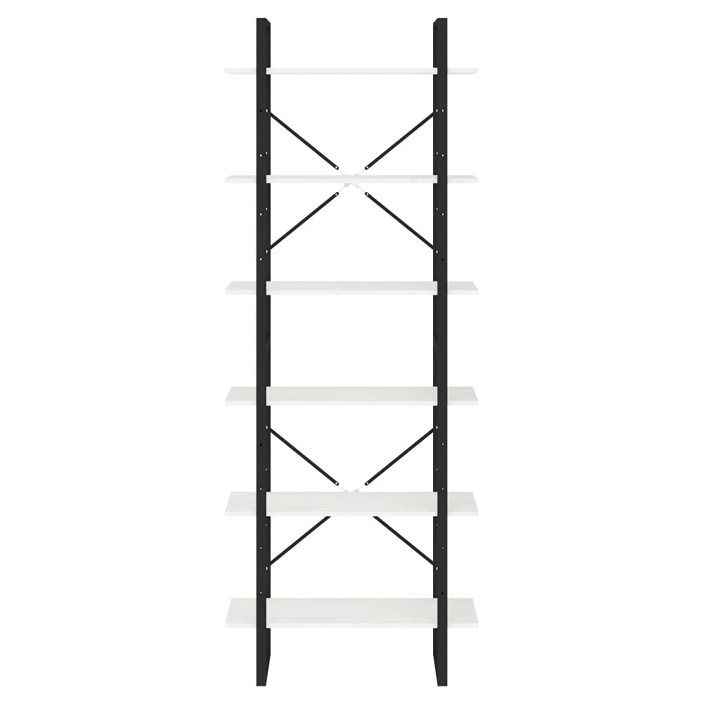 Scaffalatura per vetrine, scaffalatura, scaffalatura, armadietto alto bianco, 80 x 30 x 210 cm, in legno massello di pino, camera da letto, soggiorno, ufficio, design semplice