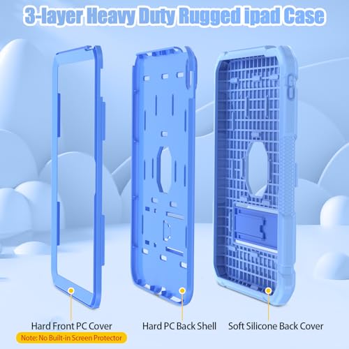 Coque pour iPad 11e/10e antichoc SINSO avec béquille robuste intégrée