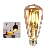 💒【Diseño Sofisticado y Único】Bombilla Edison Vintage, basada en el diseño de lámpara incandescente original de Thomas Edison, están construidas con un atractivo diseño en forma de lágrima, le permitirán crear el equilibrio perfecto de luz vintage.