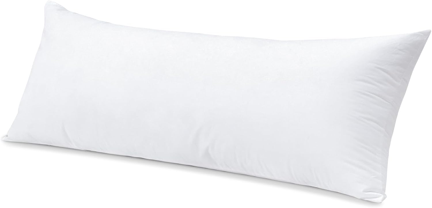 Artscope 14x36 Pillow Insert, Synthetic Down Lumbar Pillow Insert for Bed, Ultra Soft Decorative Long Throw Pillow Inserts for Living Room Couch Bed Sofa-White