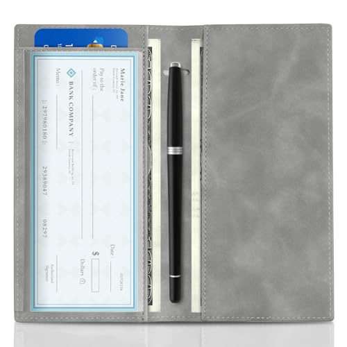 Snapklik.com : CoBak Premium Leather Checkbook Cover - RFID Blocking
