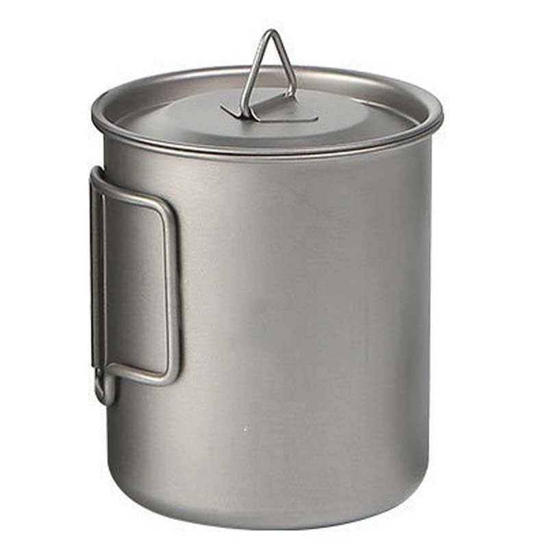 Echeson 1PC Pure Titanium Water Cup 450ML, Foldable Portable Coffee Cup Tea Maker Suitable for Outdoor Travel Or Camping