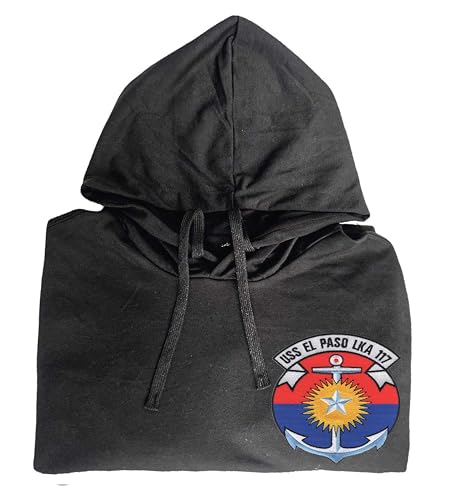 Uss el paso lka 117 embroidered shirt Black