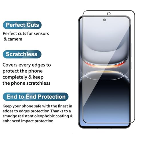 Image of SHILD HD Clear Tempered Glass Screen Protector for iQOO 13 - 9H Hardness, Ultra Clear, Scratch Resistant, Case Friendly, Easy Installation Kit (Pack of 1)