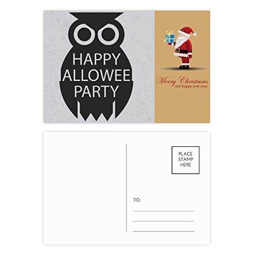 Cartes postales Halloween chouette dessin animé pour vos invitations de fête