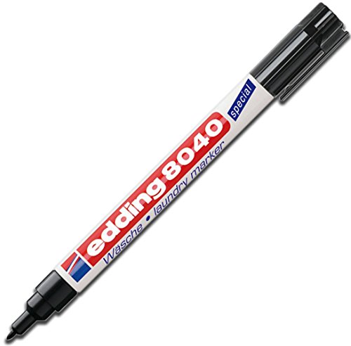 Edding - Pennarello per biancheria 8040 4 × nero