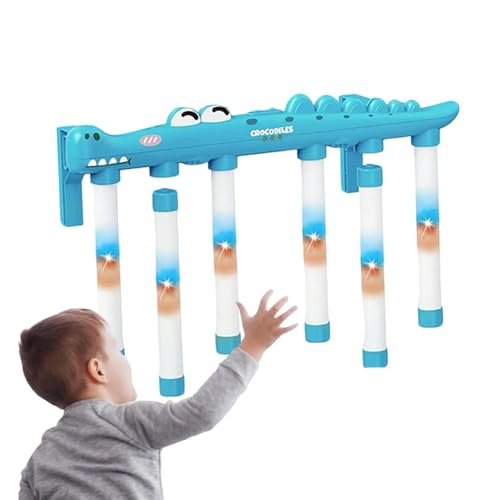 Jeu d'adresse bâtons tombants jouet sensoriel crocodile pour fille et garçon
