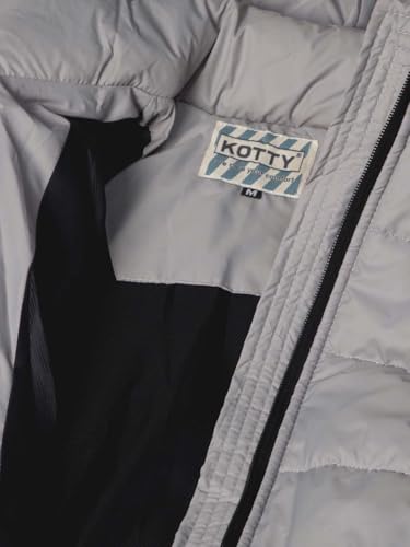 Image of KOTTY Women's Full Sleeve Zipper Fur Hooded Neck Puffer Jacket