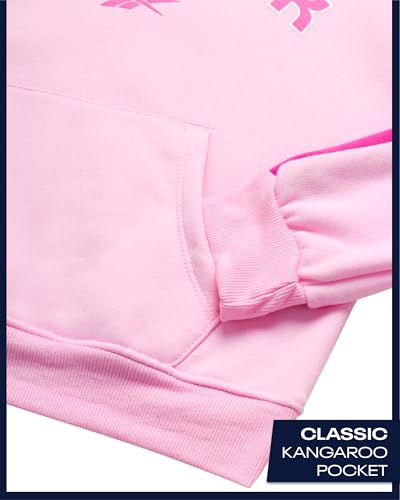 Sweat à capuche actif et pantalon Reebok ensemble rose résistant fille - 4