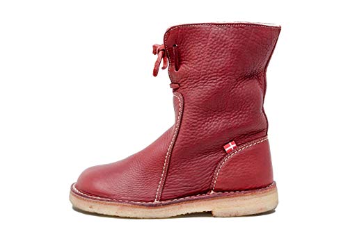 Duckfeet Arhus Unisex Wool-Lined Pebbled Leather Boot(Nut,39 M EU)