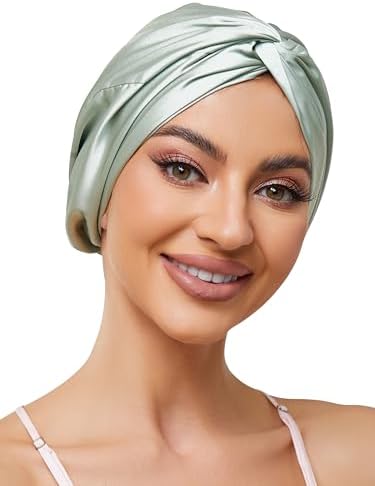 Adjustable Silk Bonnet Satin Curly Hair Wrap for Sleeping Women Anti Frizz