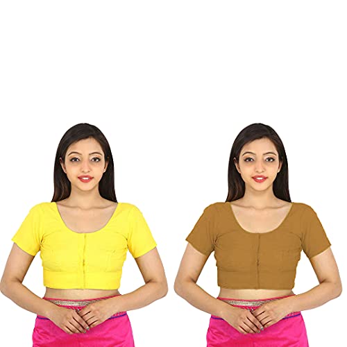 Image of Namita Women's Rubia Cotton Solid Half Sleeve Blouse