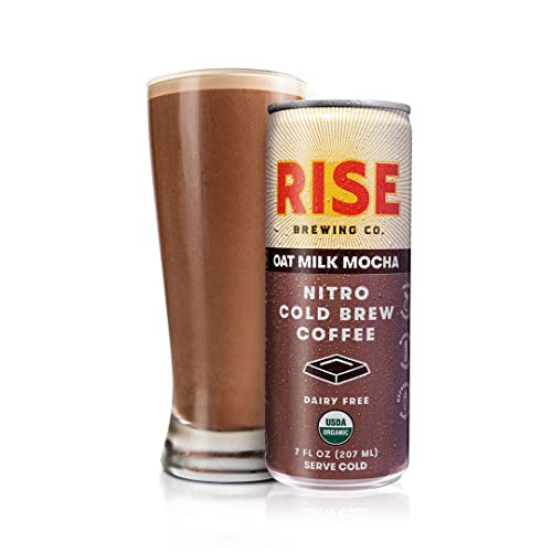 RISE Brewing Co. Oat Milk Mocha Nitro Cold Brew Latte,